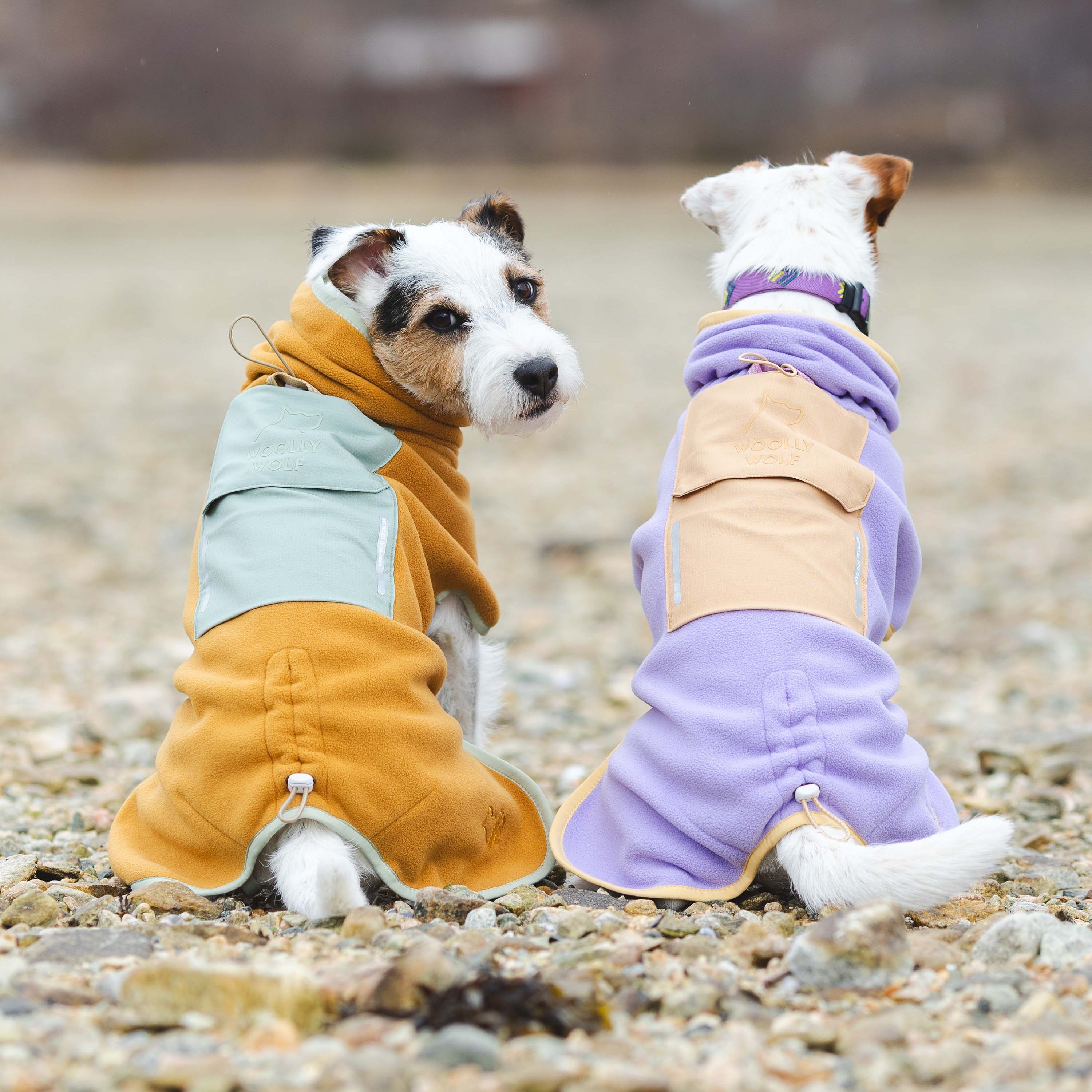 ⭐︎犬服⭐︎handmade Alpha 360 Dog Fleece Pullover Terracotta / Clay - Woolly Wolf