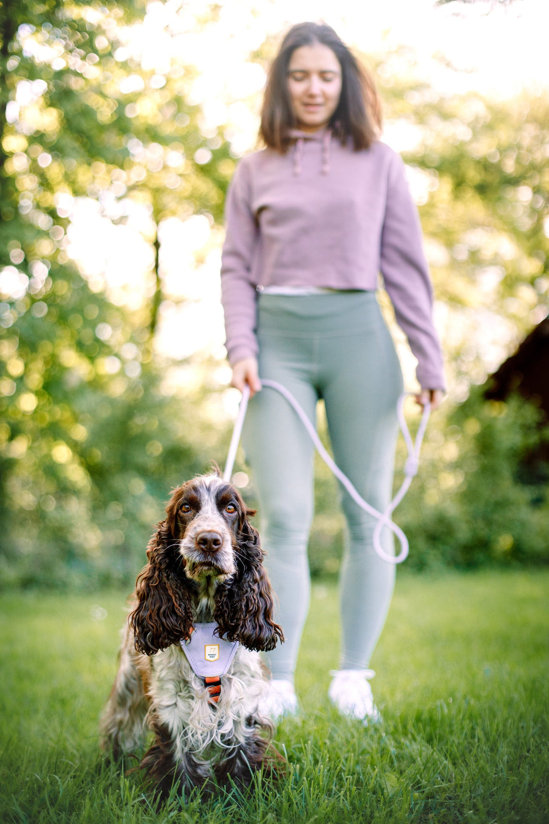 Color Block Harness Salmon Pink Mix - Salmon Pink MixXXS