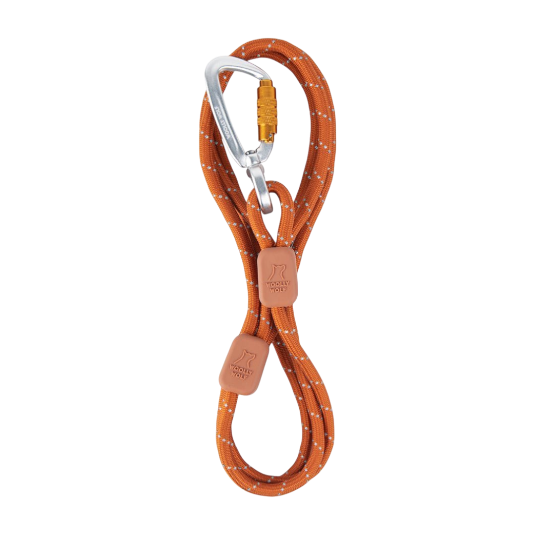 Rope Dog Leash Thin Terracotta - Woolly Wolf