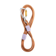 Woolly Wolf Rope Leash Thin Terracotta Mix 